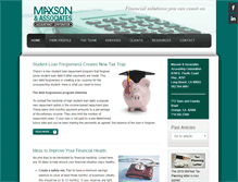 Tablet Screenshot of maxson-accounting.com